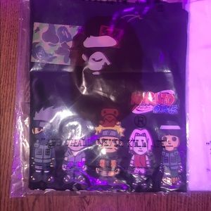 5 Brand New Bape Shirts (unopened packaging)